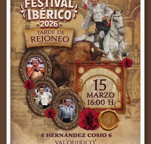 Interesante cartel del arte del rejoneo del Festival Ibérico en Val’ Quirico