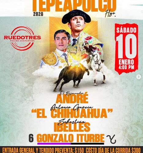 CARTEL CORRIDA MIXTA EN TEPEAPULCO
