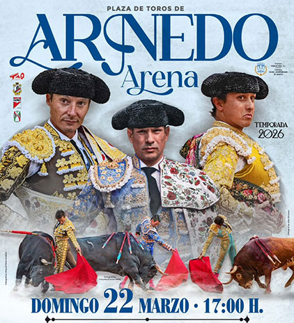 Urdiales, Manzanares y Roca Rey abrirán en Arnedo la temporada taurina de La Rioja.