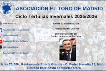 HOY D. MIGUEL MARTIN DIRECTOR GERENTE DEL CENTRO DE ASUNTOS TAURINOS EN LAS TERTULIAS DE LA ATM