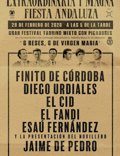 CARTEL FESTIVAL TAURINO DE ATARFE