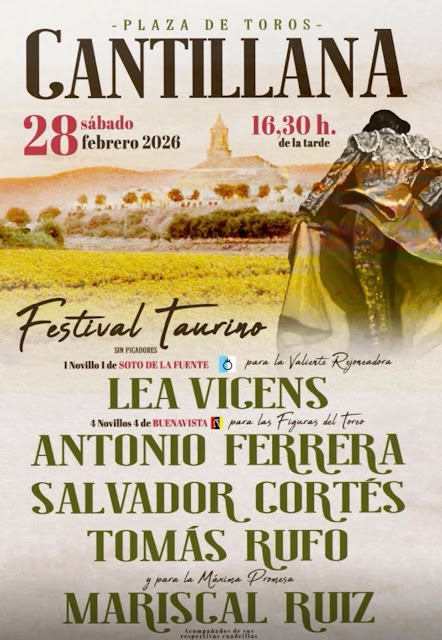 CARTEL CORRIDA DE TOROS EN CANTILLANA