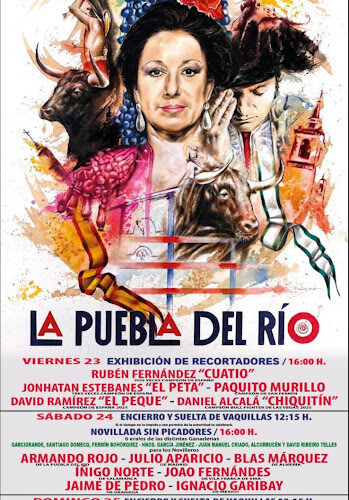 CARTEL FESTEJOS TAURINOS LA PUEBLA DEL RÍO