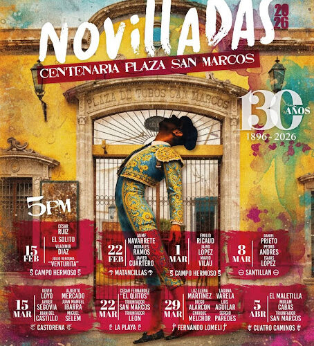 CARTEL DE NOVILLADAS DE AGUASCALIENTES