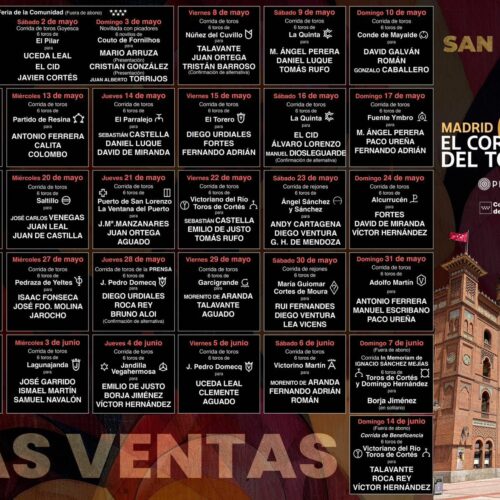 CARTELES SAN ISIDRO 2026