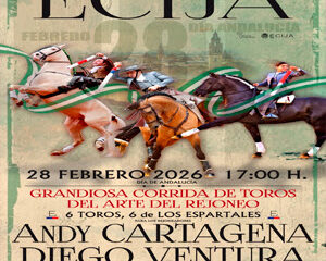 CARTEL CORRIDA DE REJONEO EN ÉCIJA