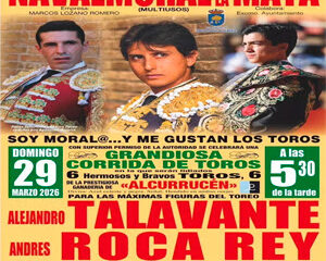 CARTEL CORRIDA DE TOROS EN NAVALMORAL DE LA MATA