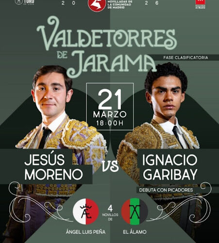 CARTEL NOVILLADA COPA CHENEL EN VALDETORRES DE JARAMA