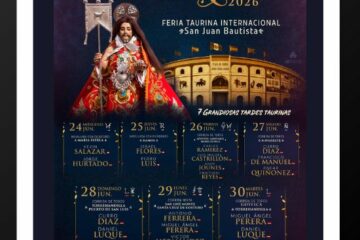 La Feria Taurina de Cutervo 2026 presenta 7 tardes taurinas con figuras
