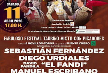 CARTEL FESTIVAL TAURINO EN ROQUETAS DE MAR