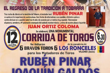 CARTEL CORRIDA DE TOROS EN TOBARRA
