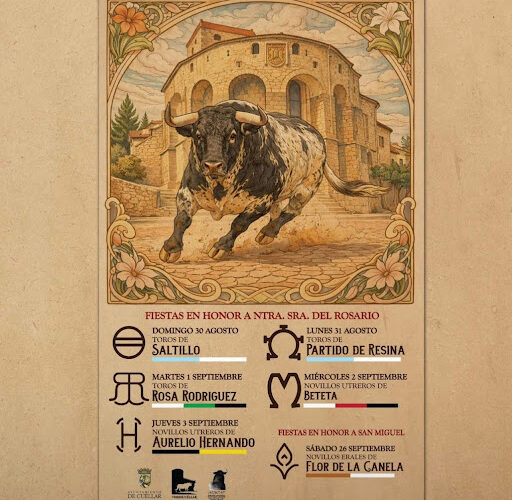 CARTEL GANADERÍAS FERIA TAURINA DE CUÉLLAR