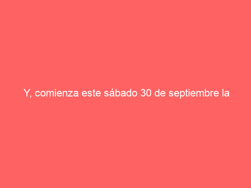 Y, comienza este sábado 30 de septiembre la Feria de Pachuca
