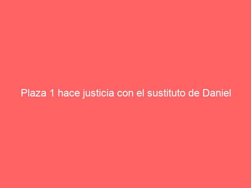 Plaza 1 hace justicia con el sustituto de Daniel Luque para este sábado en Las Ventas